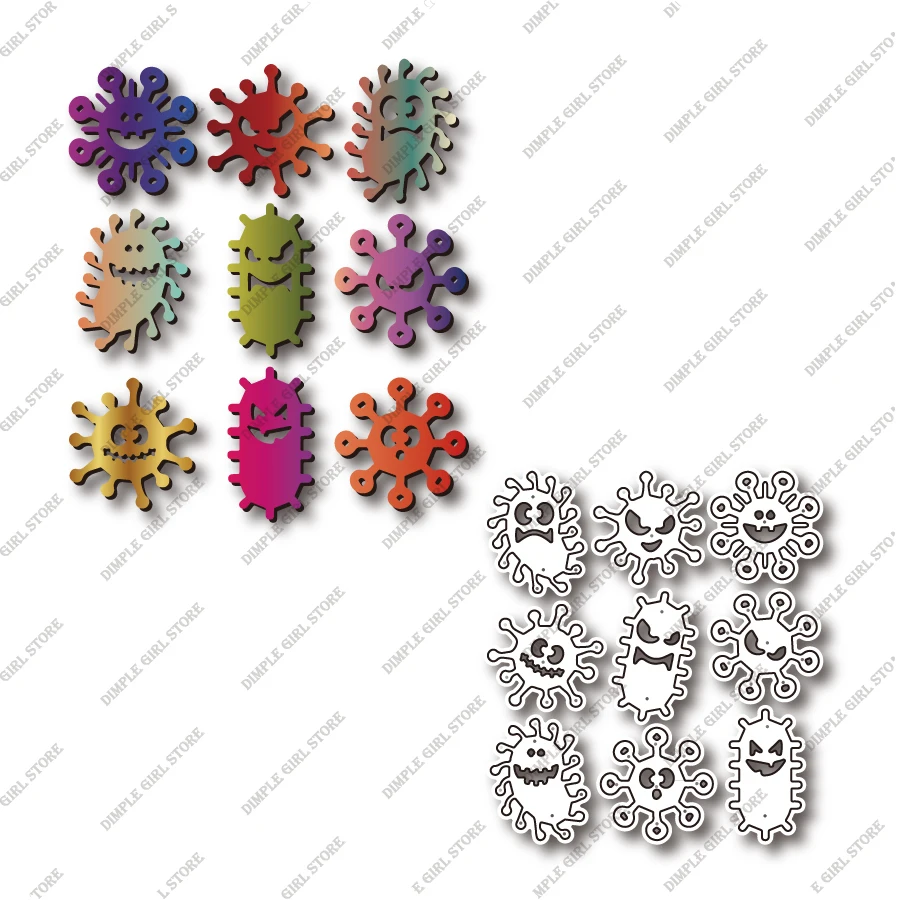 New type of bacteria metal cutting die-cutting mold, scrapbooking, cutting, card making DIY craft embossing 2021
New type of bacteria metal cutting die-cutting mold, scrapbooking, cutting, card making DIY craft embossing 2021