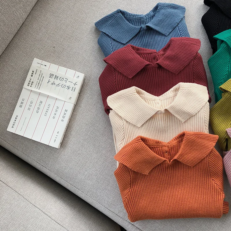 Autumn winter cute girls candy color 8 colors cute skinny base sweaters turn-down collar knitted casual sweater
Autumn winter cute girls candy color 8 colors cute skinny base sweaters turn-down collar knitted casual sweater