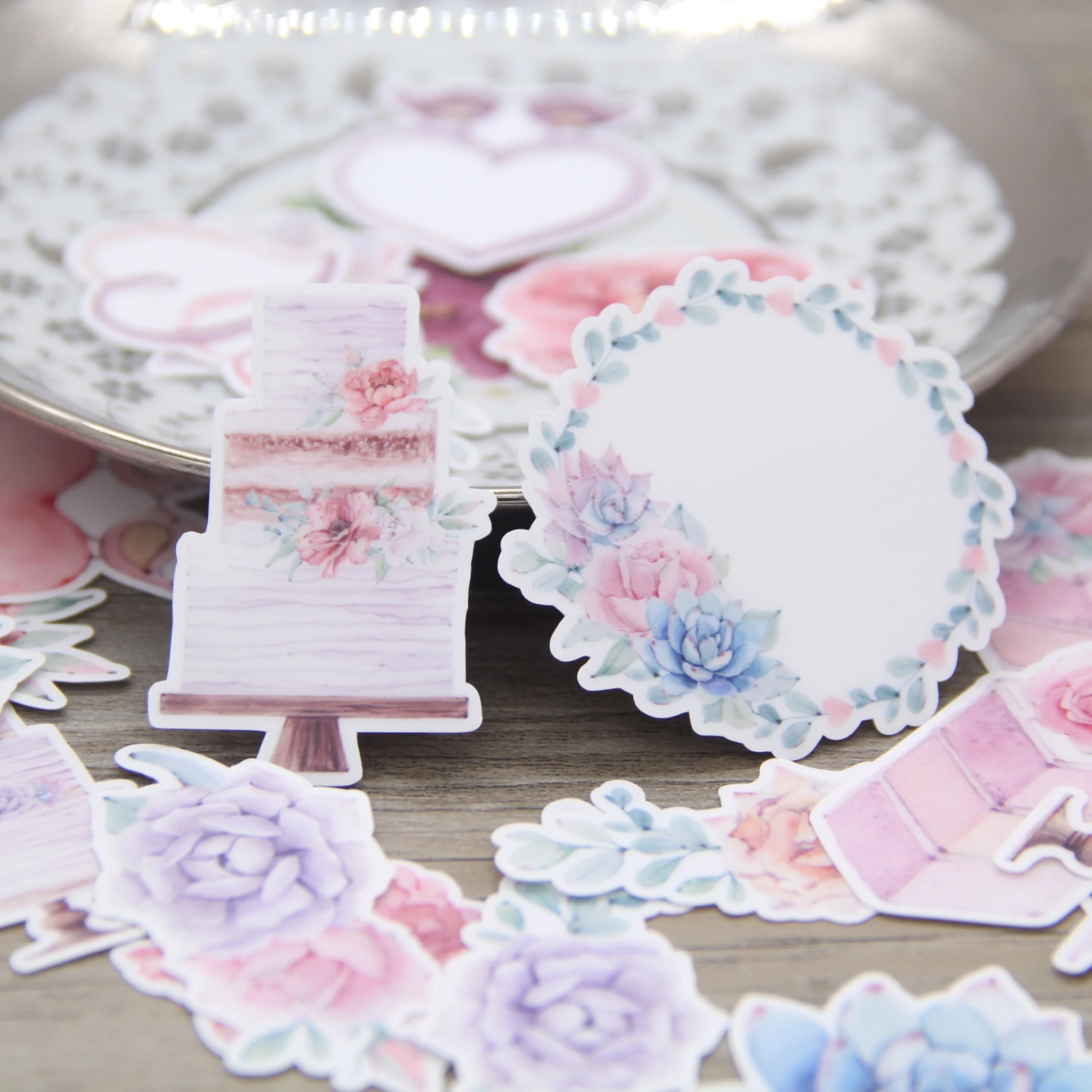 Watercolor Aesthetic Wedding Cake Succulent Plant Flower Dessert Scrapbooking Sticker Pack for Personalized Decoration Crafts
Watercolor Aesthetic Wedding Cake Succulent Plant Flower Dessert Scrapbooking Sticker Pack for Personalized Decoration Crafts