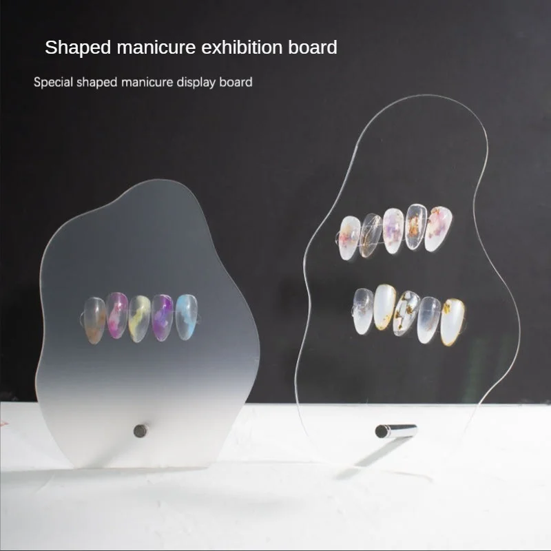 Acrylic Tabletop Acrylic Nail Art Display Irregular Board Transparent Nail Art Showing Holder, Acrylic Dust-proof Display Board
Acrylic Tabletop Acrylic Nail Art Display Irregular Board Transparent Nail Art Showing Holder, Acrylic Dust-proof Display Board