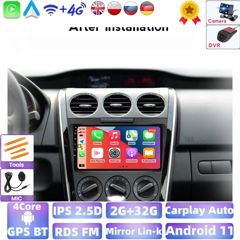 Четырехъядерный Android мультимедийный плеер для 2009 2010 2011 2012 MAZDA CX-7 Cx7 Cx 7 GPS Видео