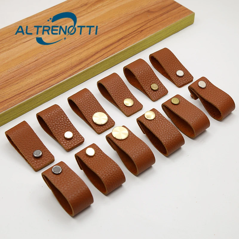 Leather Cabinet Furniture Handle Brown Metal Door Pull Kitchen Cupboard Drawer Wardrobe Closet Nordic Simple Knob Home Hardware
Leather Cabinet Furniture Handle Brown Metal Door Pull Kitchen Cupboard Drawer Wardrobe Closet Nordic Simple Knob Home Hardware