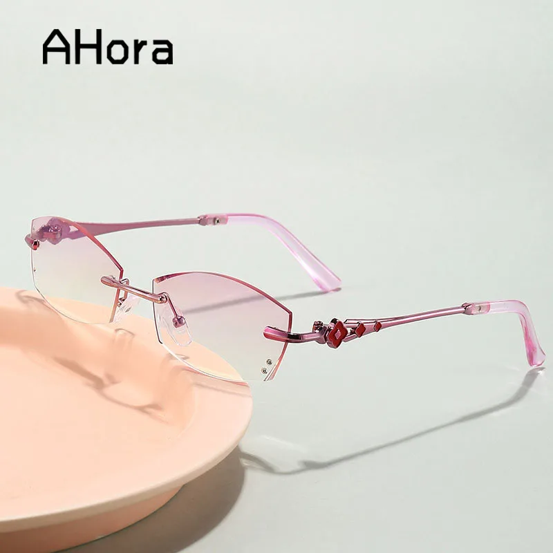Ahora Rimless Riamond Cutting Reading Glasses Women Anti Blue Light Computer Eyeglasses Female With Diopter +1.0 1.5 2.0 2.5 3.5
Ahora Rimless Riamond Cutting Reading Glasses Women Anti Blue Light Computer Eyeglasses Female With Diopter +1.0 1.5 2.0 2.5 3.5