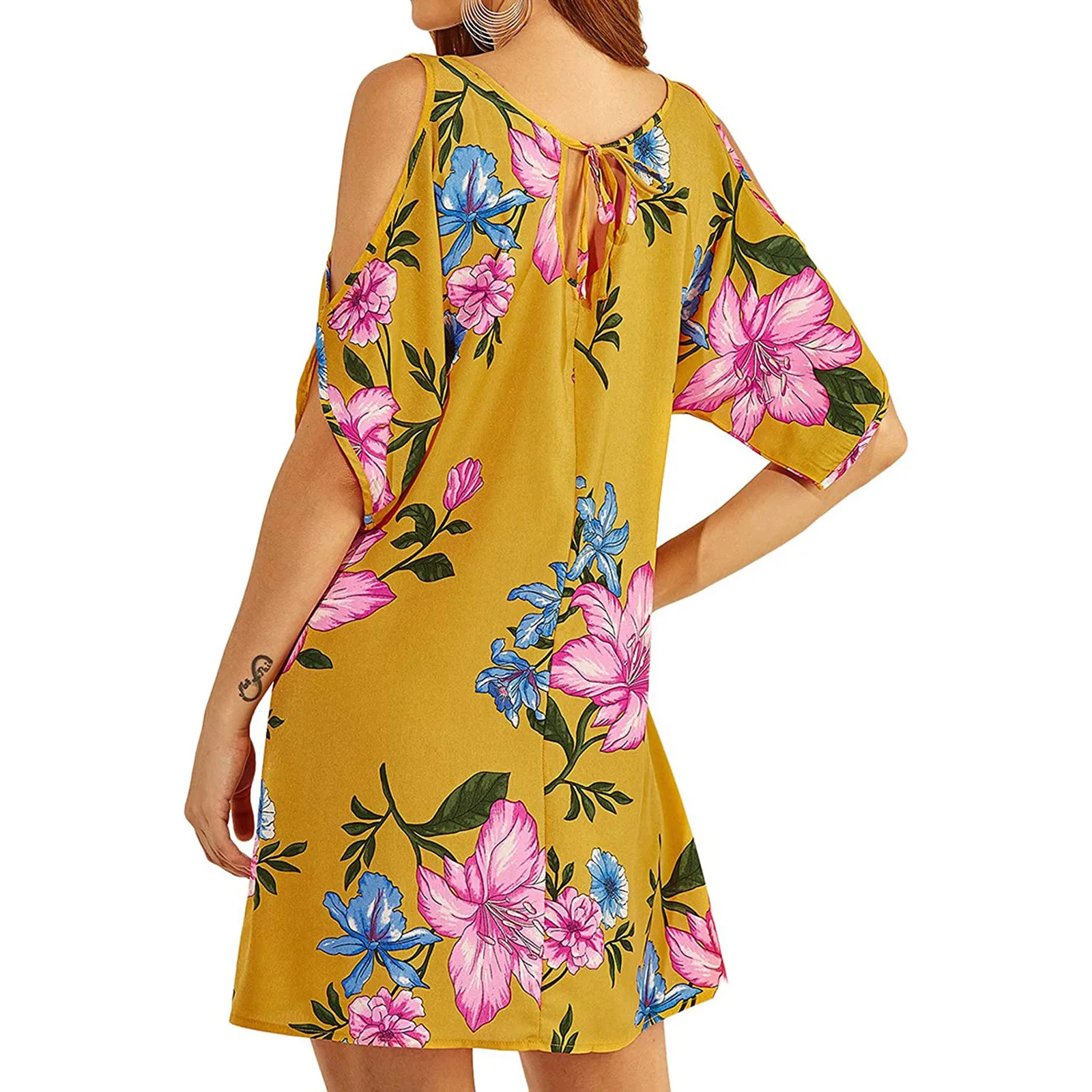 40# Elegant Floral Mini Dresse Women Off Shoulder Short Sleeve Casual Sundress Oversized Summer Dresses For Women 2021 Vestidos
40# Elegant Floral Mini Dresse Women Off Shoulder Short Sleeve Casual Sundress Oversized Summer Dresses For Women 2021 Vestidos