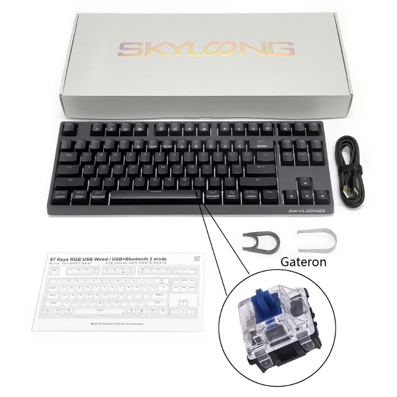 Mechanical Gaming Keyboard 87 Keys 16.8 million Color RGB LED Backlit Programmable for PC/Mac Gamer Gateron Optical SK87
Mechanical Gaming Keyboard 87 Keys 16.8 million Color RGB LED Backlit Programmable for PC/Mac Gamer Gateron Optical SK87