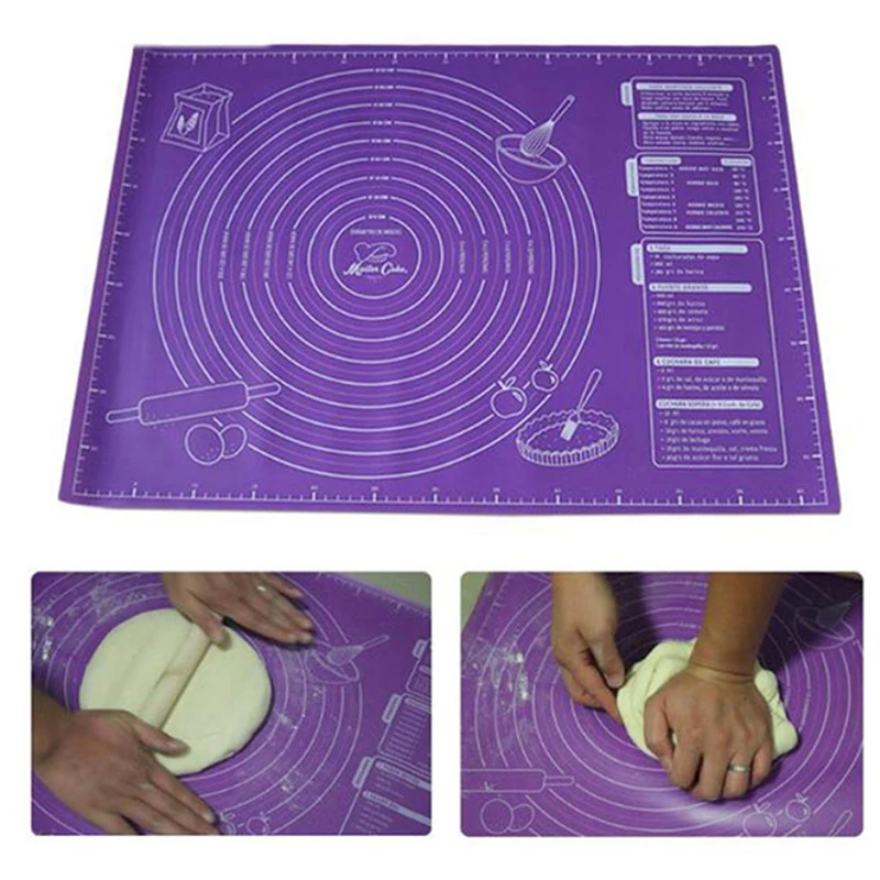 60x45cm Silicone Baking Mat Pizza Dough Non-Stick Pastry Kitchen Gadgets Cooking Tools Utensils Bakeware Accessories
60x45cm Silicone Baking Mat Pizza Dough Non-Stick Pastry Kitchen Gadgets Cooking Tools Utensils Bakeware Accessories