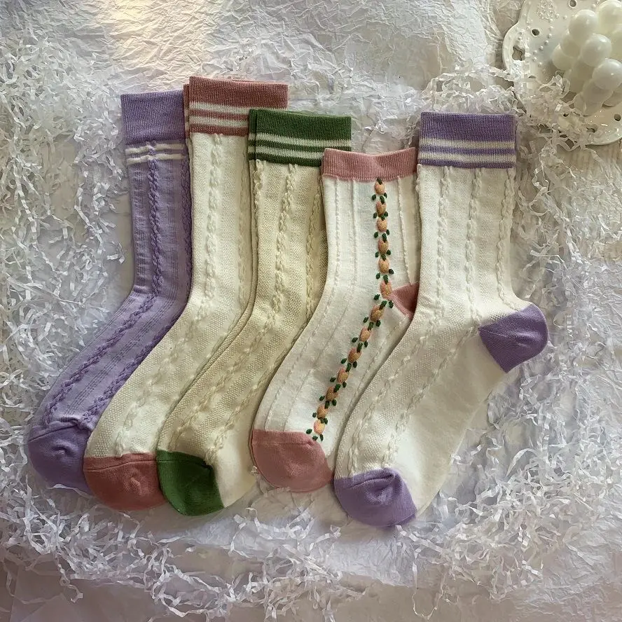 4 Pairs/Lot New Autumn Harajuku Street Fashion Cotton Socks Warm Comfortable Creative Plaid Retro British Style Knitting Socks
4 Pairs/Lot New Autumn Harajuku Street Fashion Cotton Socks Warm Comfortable Creative Plaid Retro British Style Knitting Socks