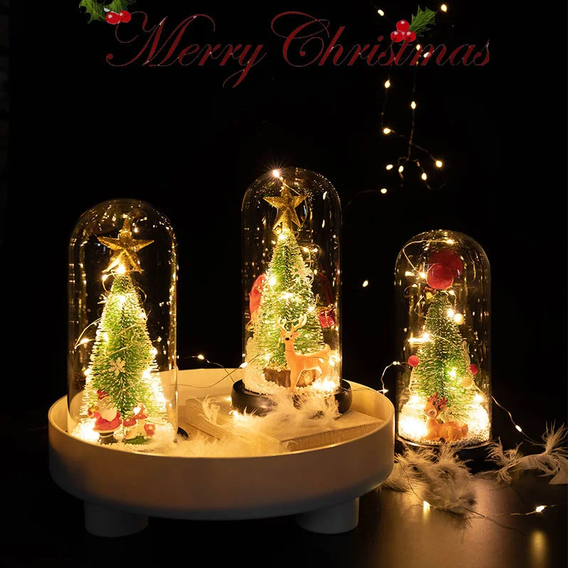 Christmas Decorations, 22 Cm, Mini LED Luminous Christmas Tree Glass Cover, Children's New Year Gifts, Festive Party Decorations
Christmas Decorations, 22 Cm, Mini LED Luminous Christmas Tree Glass Cover, Children's New Year Gifts, Festive Party Decorations