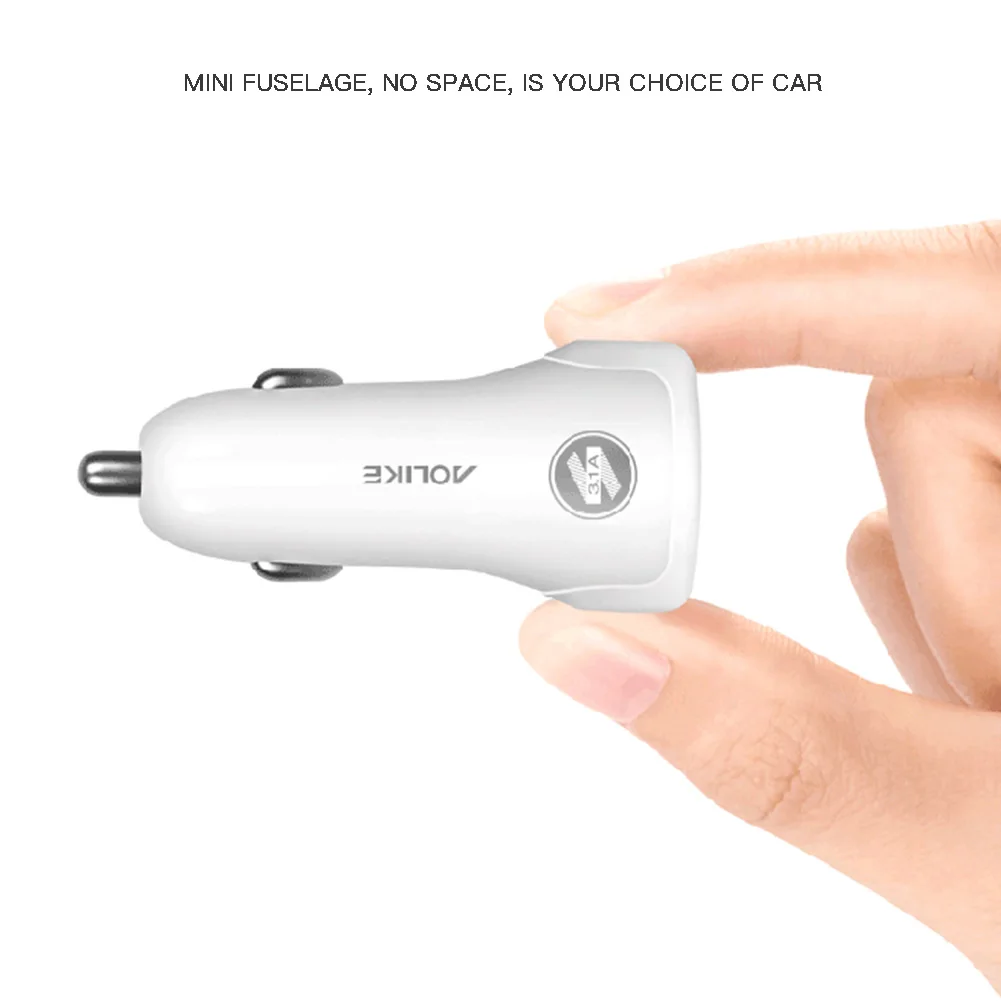 Fast Car Mobile Phone Charger 3.1A One for Two Quick Charging Dual USB Useful Car Charger Adapter Phone Accessories
Fast Car Mobile Phone Charger 3.1A One for Two Quick Charging Dual USB Useful Car Charger Adapter Phone Accessories