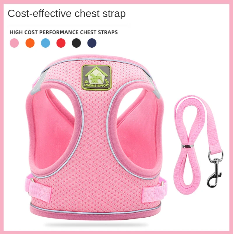 The new pet chest straps dog leash reflective vest type air dog rope pet supplies wholesale
The new pet chest straps dog leash reflective vest type air dog rope pet supplies wholesale