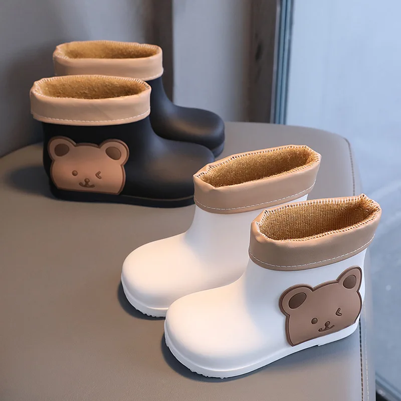Cute Cartoon Bear Patterns Children's Rain Boots for 2021 Four Seasons Rubber Fabric Waterproof Non-slip Unisex Infants Shoes
Cute Cartoon Bear Patterns Children's Rain Boots for 2021 Four Seasons Rubber Fabric Waterproof Non-slip Unisex Infants Shoes