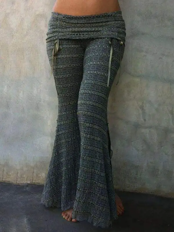 2021 spring and autumn European and American women's retro printed casual flared pants yoga sports
2021 spring and autumn European and American women's retro printed casual flared pants yoga sports