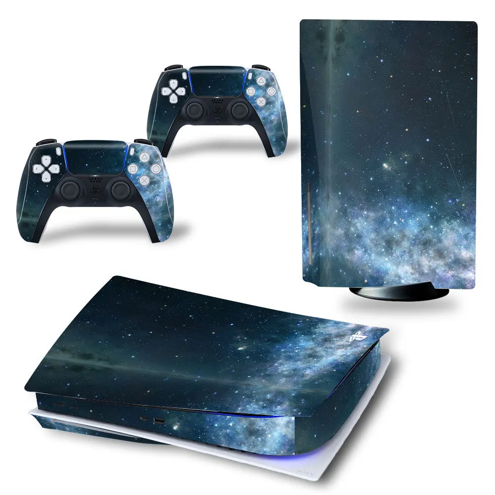 Universe Starry Sky Nebula Sticker Skin Decal Cover Case for PS 5 with Ultra HD Blu-Ray Disc Drive Console and PS5 2 Controllers
Universe Starry Sky Nebula Sticker Skin Decal Cover Case for PS 5 with Ultra HD Blu-Ray Disc Drive Console and PS5 2 Controllers