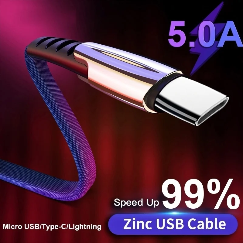 5A кабель с разъемом USB Type-C для Huawei Mate 20 P20 Honor 10 Xiaomi Redmi Note 7 Pro Кабель быстрой зарядки