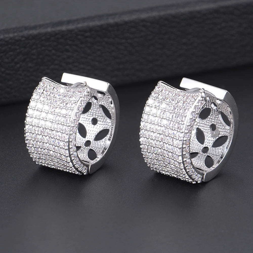 LARRAURI Luxury High Quality Cubic Zirconia Earrings Charms Small Hoop Earrings For womens earrings in jewelry
LARRAURI Luxury High Quality Cubic Zirconia Earrings Charms Small Hoop Earrings For womens earrings in jewelry
