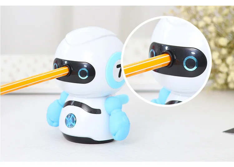 Hand Sharpener Robot Shape Cartoon Pencil Sharpener Plastic Automatic Lead Into The Pen Knife for Children
Hand Sharpener Robot Shape Cartoon Pencil Sharpener Plastic Automatic Lead Into The Pen Knife for Children