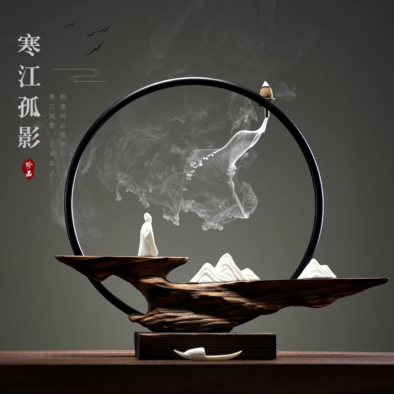 Chinese Wood Incense Burner Stick Holder Ceramic Smoke Fountain Incense Holder Aroma Burner Bruciatore Incenso Zen Decor BI50IB
Chinese Wood Incense Burner Stick Holder Ceramic Smoke Fountain Incense Holder Aroma Burner Bruciatore Incenso Zen Decor BI50IB