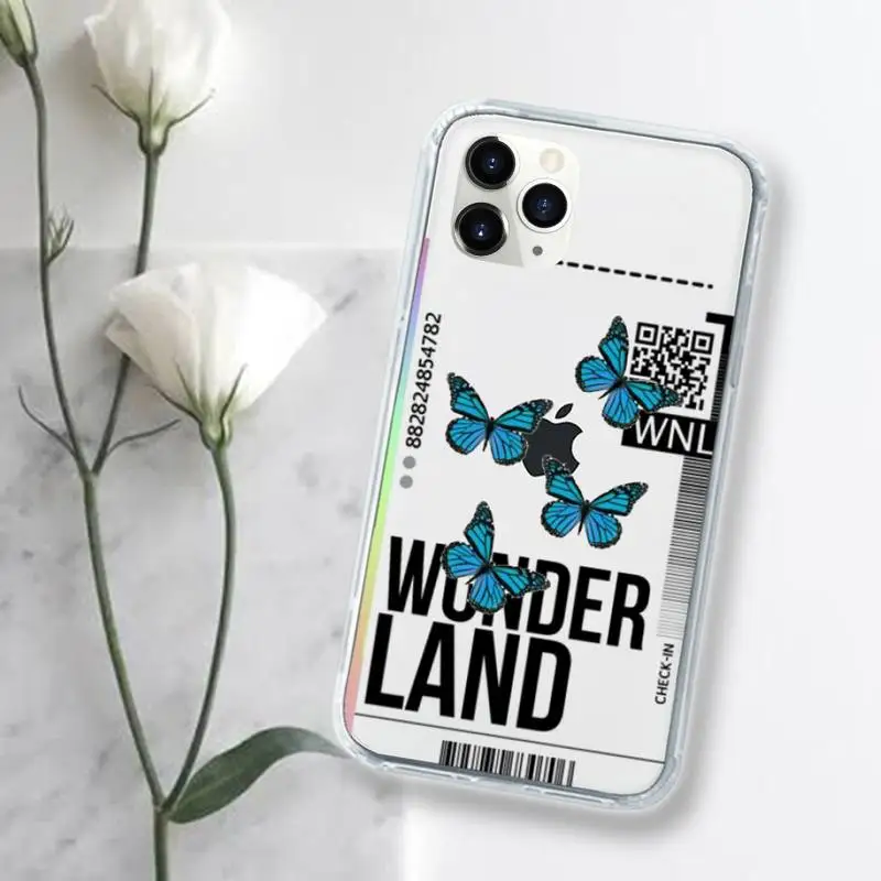 World label ticket butterfly Phone Case Transparent for iPhone 11 12 mini pro XS MAX 8 7 6 6S Plus X 5S SE 2020 XR
World label ticket butterfly Phone Case Transparent for iPhone 11 12 mini pro XS MAX 8 7 6 6S Plus X 5S SE 2020 XR