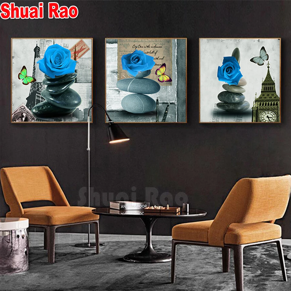 3 pieces Blue Rose stone Retro big ben diamond painting full square mosaic set 3d cross stitch embroidery rhinestones Triptych,
3 pieces Blue Rose stone Retro big ben diamond painting full square mosaic set 3d cross stitch embroidery rhinestones Triptych,