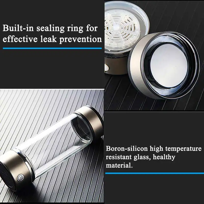 420ml Water Generator Cup Water Ionizer Maker Electrolysis Antioxidants Alkaline Japanese Titanium Bottle
420ml Water Generator Cup Water Ionizer Maker Electrolysis Antioxidants Alkaline Japanese Titanium Bottle