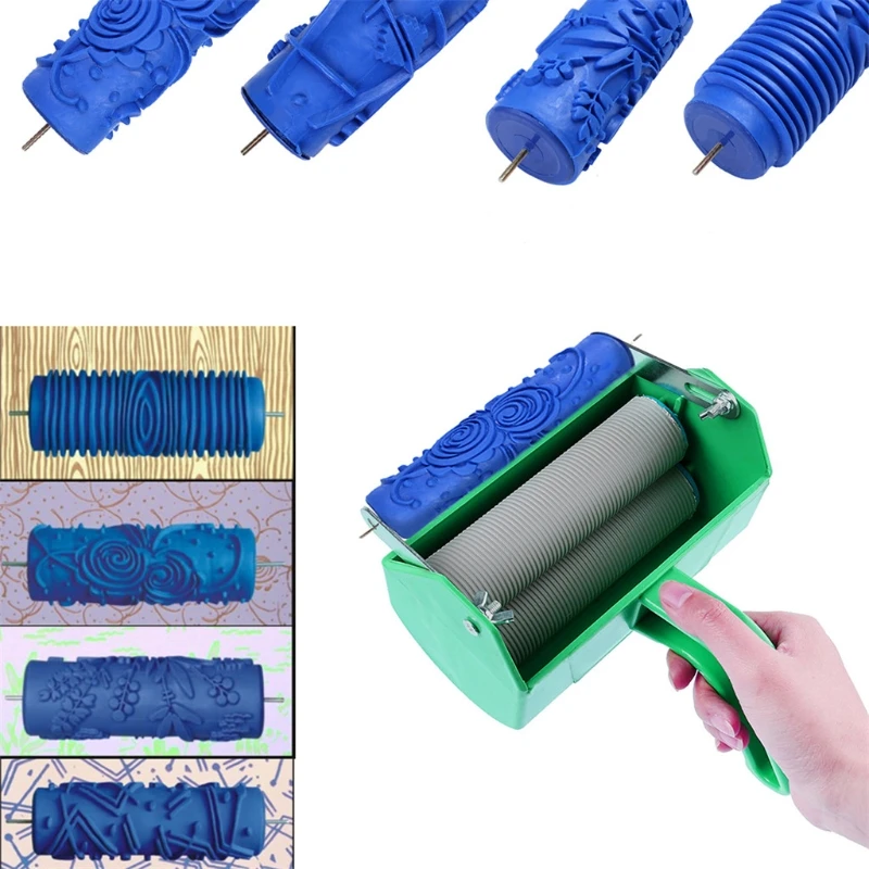 5" Patterned Paint Roller Decorative Texture Roller with Single Color Painting Machine,5inch Embossed Plastic Handle for
5" Patterned Paint Roller Decorative Texture Roller with Single Color Painting Machine,5inch Embossed Plastic Handle for