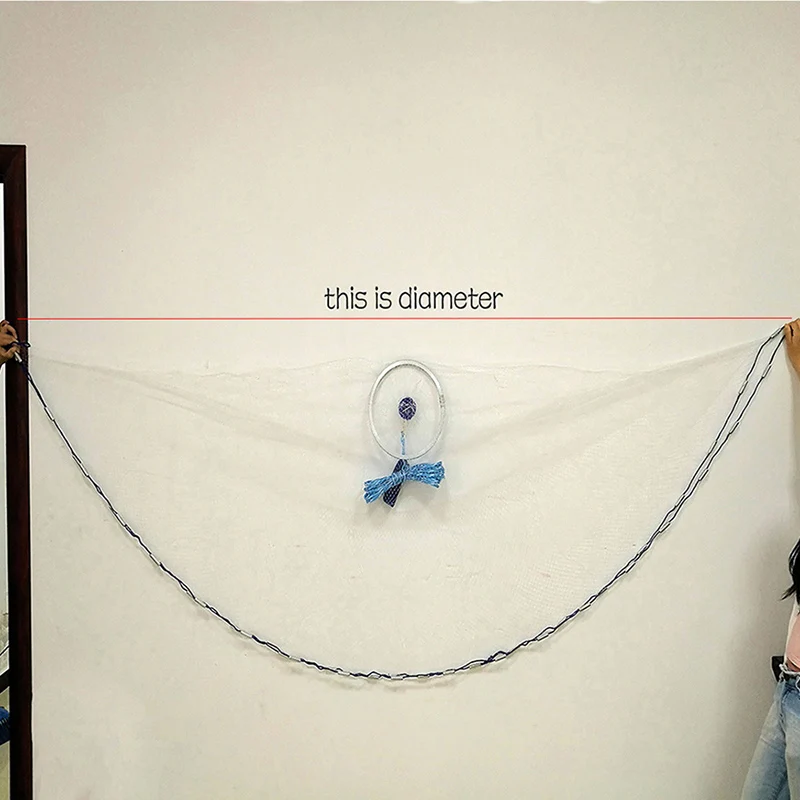 Aluminum Ring Style Fishing Net Monofilament Nylon Line Hand Throwing Fishnet Diameter 240cm-720cm Folding Network
Aluminum Ring Style Fishing Net Monofilament Nylon Line Hand Throwing Fishnet Diameter 240cm-720cm Folding Network