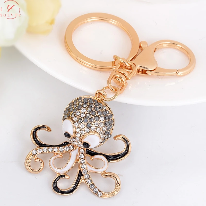New Fashion Octopus Model Keychain Crystal Key Chain Girls Versatile Bag Pendant Wholesale Keyring Accessories Woman Gift
New Fashion Octopus Model Keychain Crystal Key Chain Girls Versatile Bag Pendant Wholesale Keyring Accessories Woman Gift