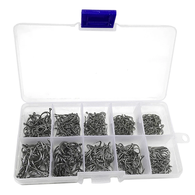 500Pcs/Set Mixed Size #3~12 High Carbon Steel Carp Fishing Hooks Pack With Hole With Retail Box Jigging Bait
500Pcs/Set Mixed Size #3~12 High Carbon Steel Carp Fishing Hooks Pack With Hole With Retail Box Jigging Bait