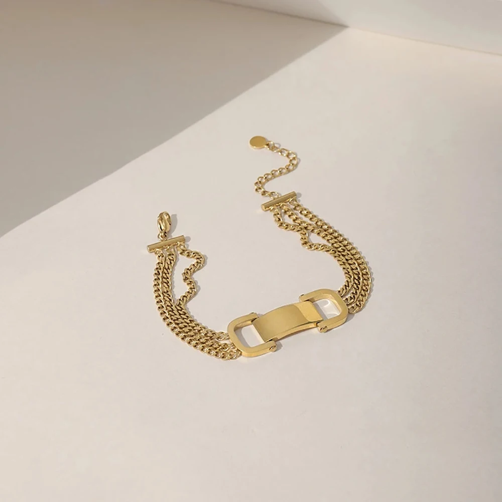 Ghidbk New Unique Square 3 Layered Cuban Link Chain Titanium Steel Bracelet For Women Chunky Buckle Wide Bracelet Bangle Jewelry
Ghidbk New Unique Square 3 Layered Cuban Link Chain Titanium Steel Bracelet For Women Chunky Buckle Wide Bracelet Bangle Jewelry