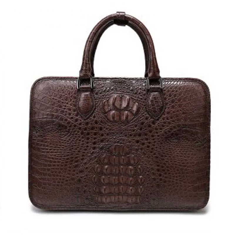 

weitasi new arrival crocodile leather men bag men handbag business men briefcase fashion big bag men tote bags