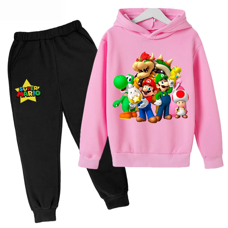 Детская одежда толстовка и штаны в стиле Марио-Брос комплект из 2 предметов