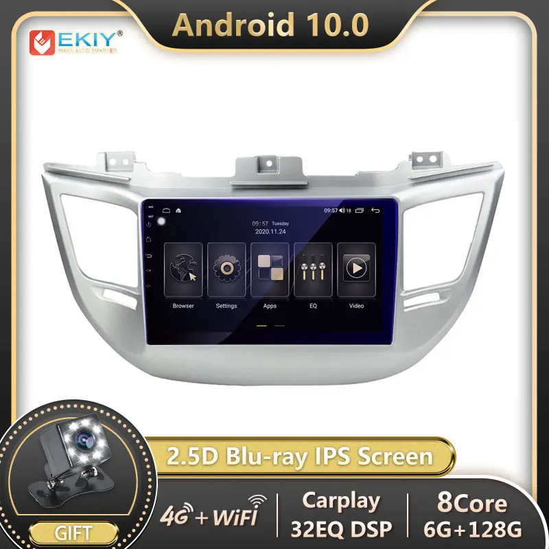 EKIY 6+128G 8 CORE For Hyundai Tucson 3 2015-2018 Android 10 Car Radio Multimedia Blu-ray IPS Screen Navi GPS BT Stereo no 2din
EKIY 6+128G 8 CORE For Hyundai Tucson 3 2015-2018 Android 10 Car Radio Multimedia Blu-ray IPS Screen Navi GPS BT Stereo no 2din