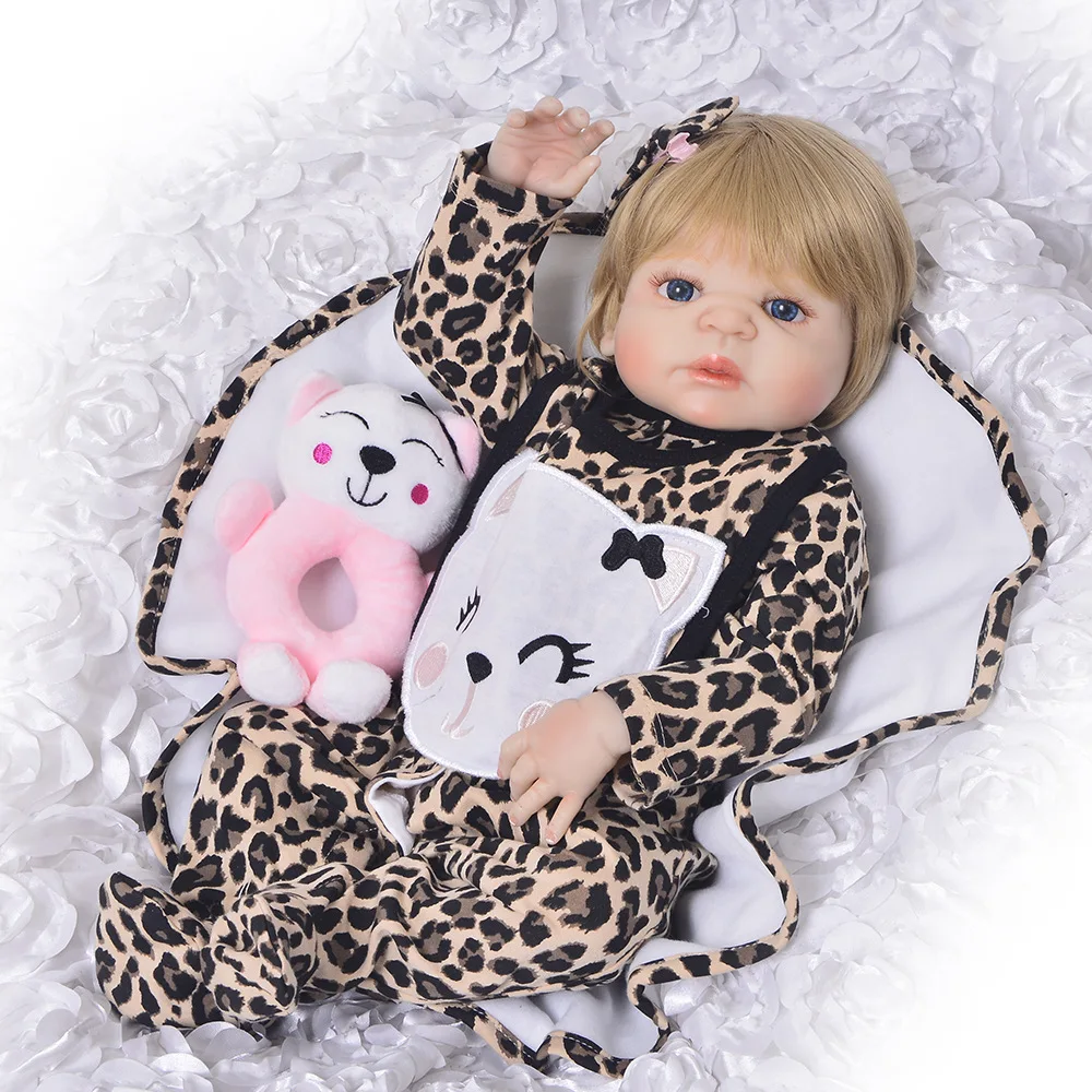 Full Silicone Body Reborn Baby Girl Doll Toys dollmai Lifelike 55cm Princess Newborn Babies Dolls Lovely Fashion Gift Bathe Toy
Full Silicone Body Reborn Baby Girl Doll Toys dollmai Lifelike 55cm Princess Newborn Babies Dolls Lovely Fashion Gift Bathe Toy