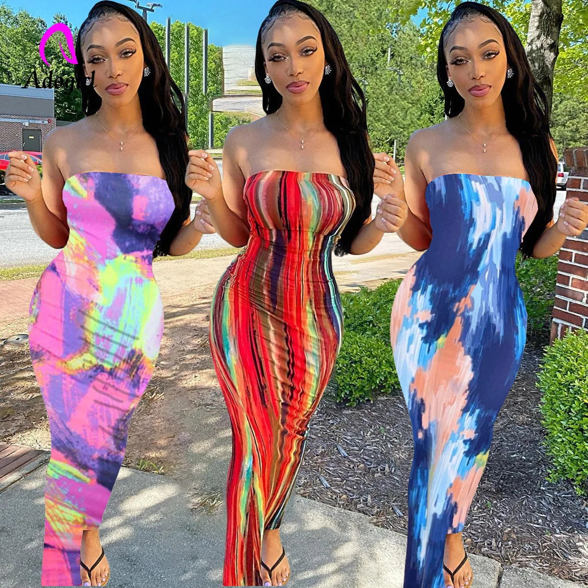 Tie Dye Women Long Dress Off Shoulder 2021 Summer Fashion Clothing Beach Sundress Sexy Club Party Vestidos Workout Activewear
Tie Dye Women Long Dress Off Shoulder 2021 Summer Fashion Clothing Beach Sundress Sexy Club Party Vestidos Workout Activewear