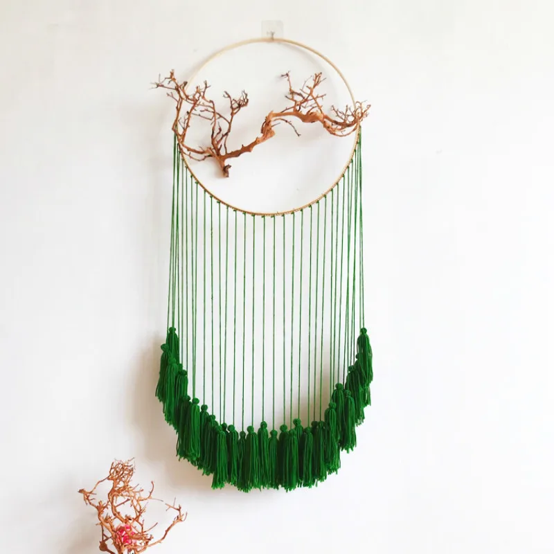 Macrame Wall Hanging Nordic Hand-woven Wall Tapestry Ornaments Wedding Curtain Partition Tree Tapestry Headboard Boho Decor
Macrame Wall Hanging Nordic Hand-woven Wall Tapestry Ornaments Wedding Curtain Partition Tree Tapestry Headboard Boho Decor