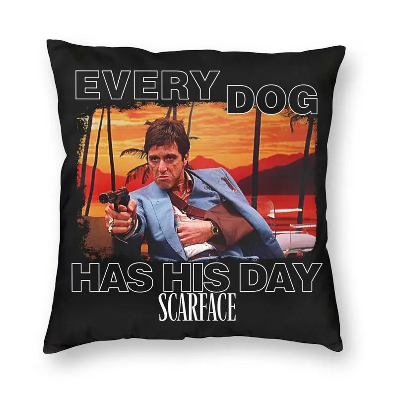 Scarface Tony Montana Big Guns Cushion Cover 45x45 Decoration 3D Print Pacino Gangster Movie Throw Pillow Case for Sofa Car Seat
Scarface Tony Montana Big Guns Cushion Cover 45x45 Decoration 3D Print Pacino Gangster Movie Throw Pillow Case for Sofa Car Seat