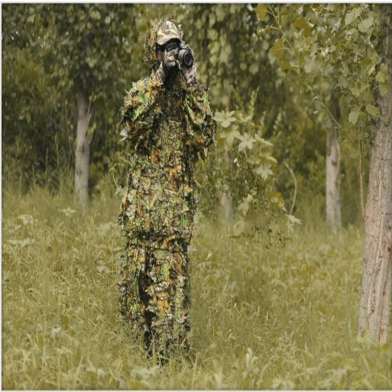 Hunting clothes New maple leaf Bionic Ghillie Suit Yowie sniper birdwatch airsoft Camouflage Clothing Jacket and Pant Army Male#
Hunting clothes New maple leaf Bionic Ghillie Suit Yowie sniper birdwatch airsoft Camouflage Clothing Jacket and Pant Army Male#