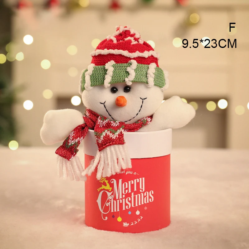 Рождественская банка для конфет с Санта-Клаусом снеговиком оленем декоративная