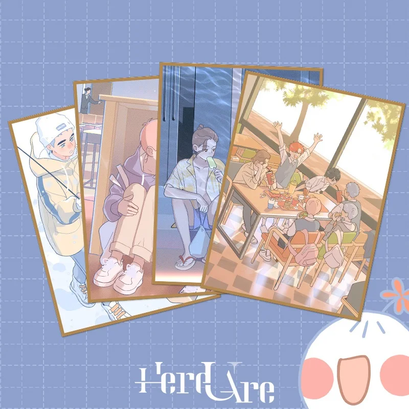 1 PC Here U Are Colored Paper Ornaments Li Huan, Yu Yang Cartoon Characters Greeting Cards Gift Card
1 PC Here U Are Colored Paper Ornaments Li Huan, Yu Yang Cartoon Characters Greeting Cards Gift Card