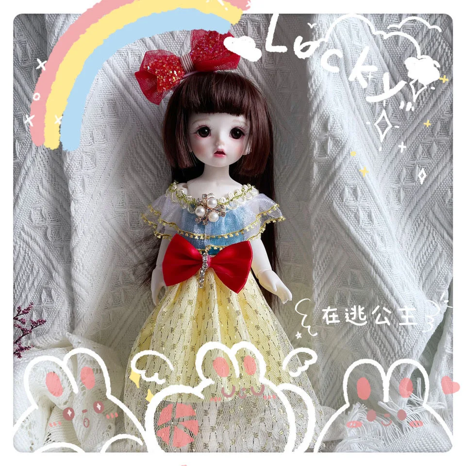 30CM Dolls Cute Dress Princess Suits Handmade Fashion Headwear Accessories Sweet Outfit for 1/6 BJD Doll for Girls Casual Newest
30CM Dolls Cute Dress Princess Suits Handmade Fashion Headwear Accessories Sweet Outfit for 1/6 BJD Doll for Girls Casual Newest