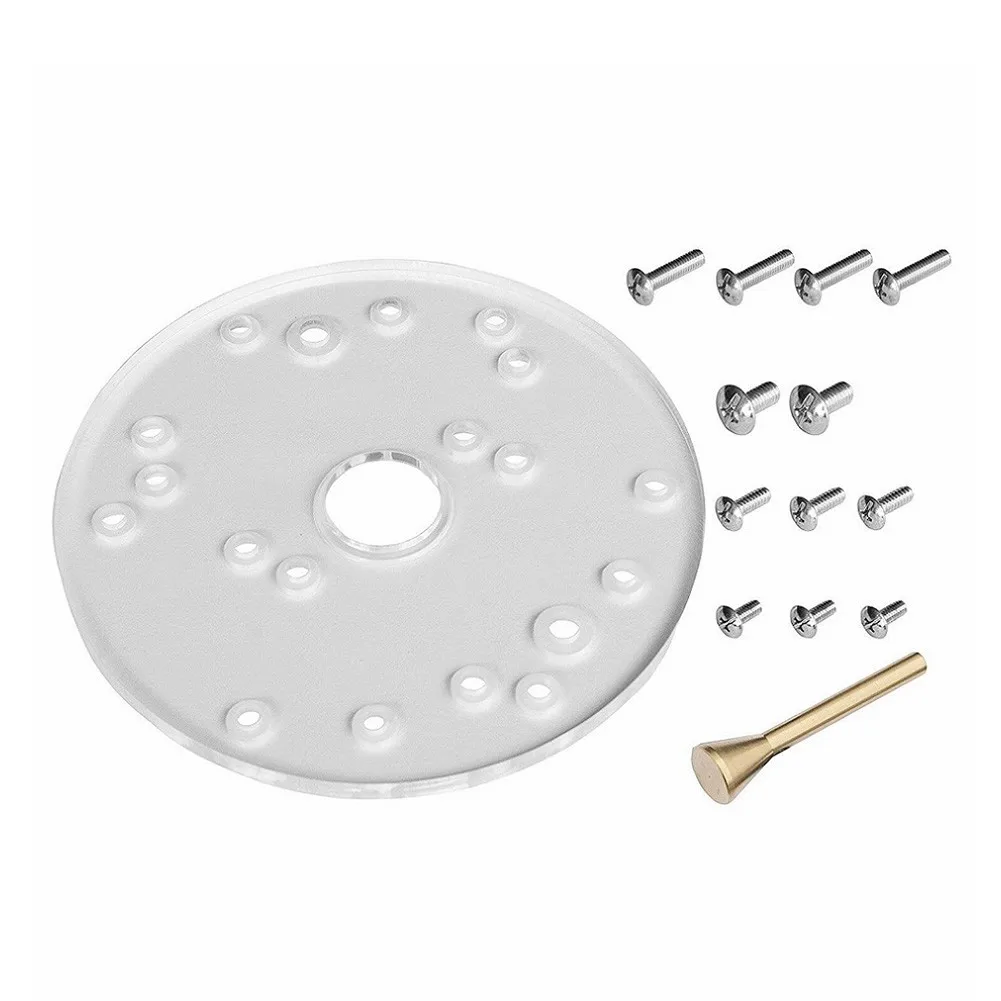 1 Set Router Base Plate Kit 6.5\" Base Accurant Acrylic Universal Hot Hot Selling New