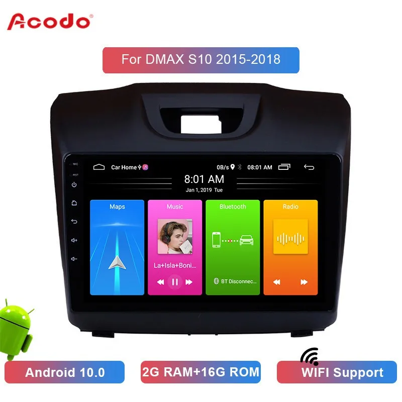 Автомобильный мультимедийный плеер ACODO, 2 + 16 ГБ, Android 10,0, для ISUZU D-MAX/Chevrolet DMAX S10 2015-2018, GPS-навигация, 2 din
Автомобильный мультимедийный плеер ACODO, 2 + 16 ГБ, Android 10,0, для ISUZU D-MAX/Chevrolet DMAX S10 2015-2018, GPS-навигация, 2 din