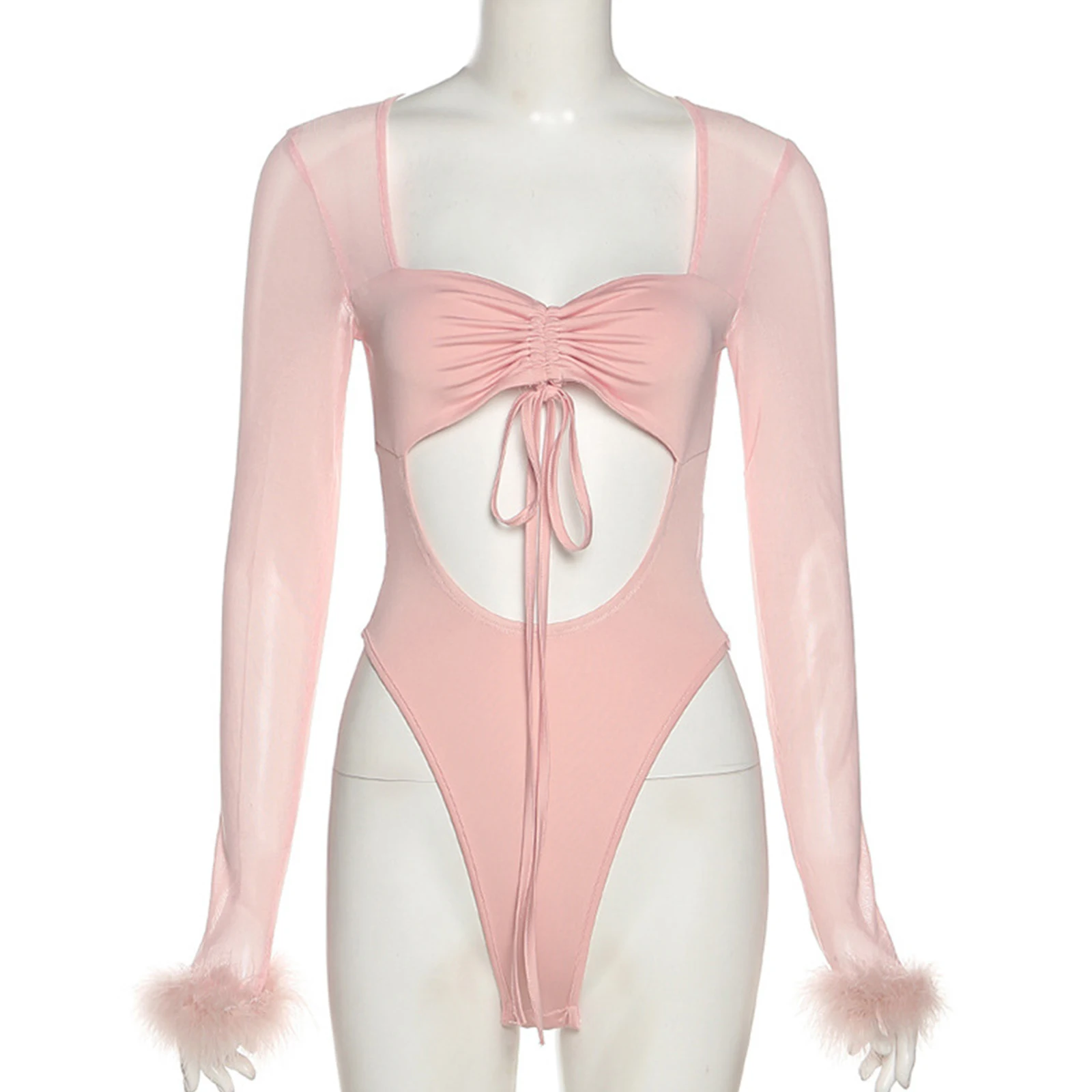 Womens Sissy Bodysuit Nightclub Dancewear Long Sleeves Stretchy Sexy Lingerie Exotic Transparent Mesh Teddies Jumpsuit Swimsuits
Womens Sissy Bodysuit Nightclub Dancewear Long Sleeves Stretchy Sexy Lingerie Exotic Transparent Mesh Teddies Jumpsuit Swimsuits