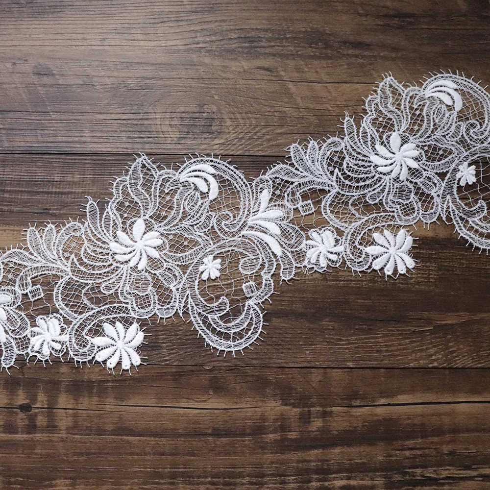 16.5 cm Width Embroidered fish line Lace Trim for Wedding Dress Curtains Clothes Accessories Trimmings Dress Sewing Lace Fabrics
16.5 cm Width Embroidered fish line Lace Trim for Wedding Dress Curtains Clothes Accessories Trimmings Dress Sewing Lace Fabrics