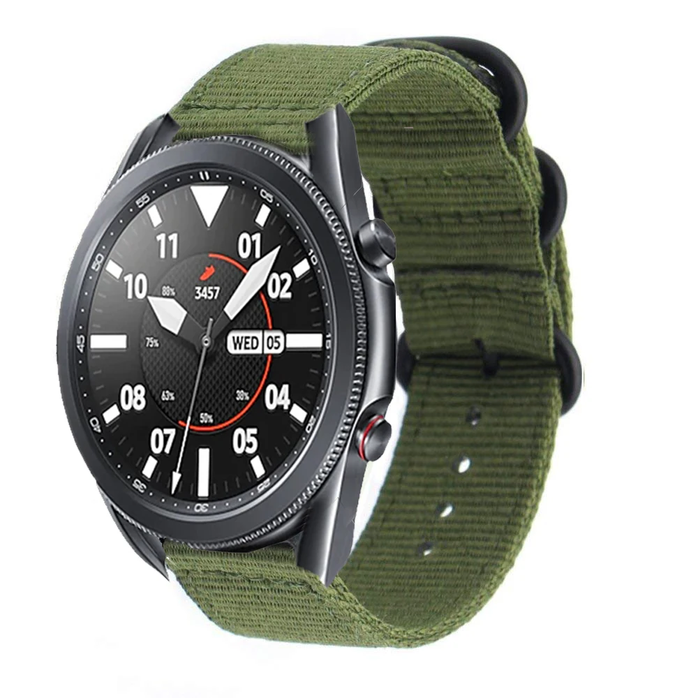 Nylon canvas bracelet Strap 22mm for Samsung Galaxy Watch 3 45mm Watch Band for Samsung Galaxy Watch 46mm/Gear S3/Huawei GT
Nylon canvas bracelet Strap 22mm for Samsung Galaxy Watch 3 45mm Watch Band for Samsung Galaxy Watch 46mm/Gear S3/Huawei GT