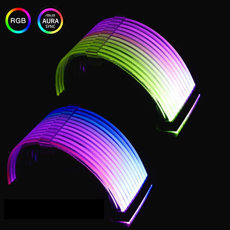 LianLi RGB GPU Extension Cable RGB Luminous Line 24PIN Modified Light Line 8P CPU Extension Line Neon Line AURA 
LianLi RGB GPU Extension Cable RGB Luminous Line 24PIN Modified Light Line 8P CPU Extension Line Neon Line AURA