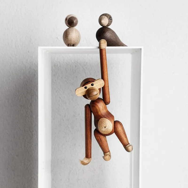 Creative Home Decoration Danish Solid Wood Monkey Decoration Puppet Living Room TV Cabinet Children's Room Small Decor Crafts
Creative Home Decoration Danish Solid Wood Monkey Decoration Puppet Living Room TV Cabinet Children's Room Small Decor Crafts