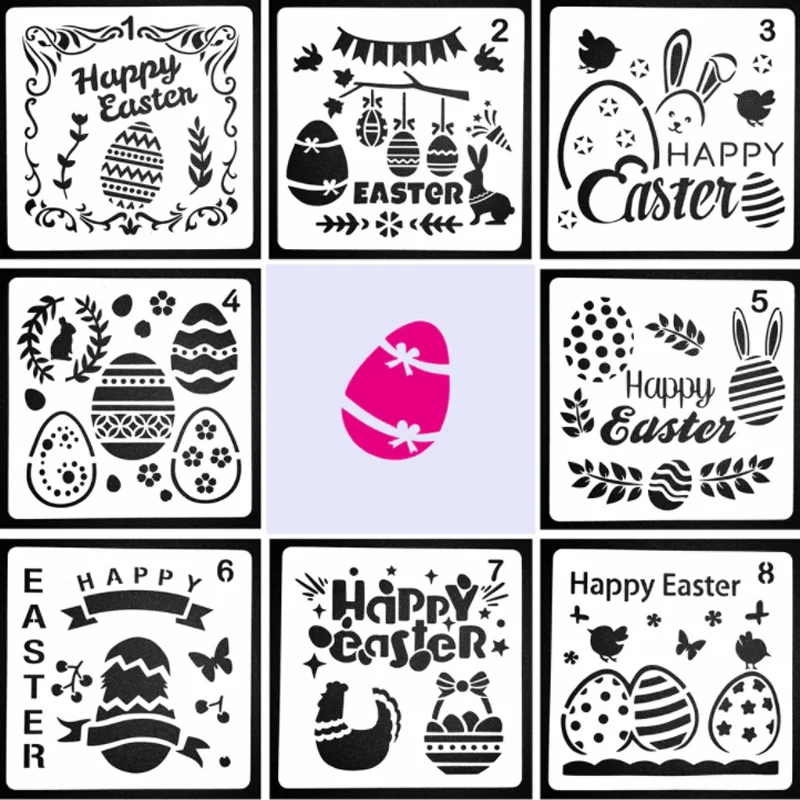 1 Sheet Happy Easter Stencils DIY Walls Layering Painting Template Decoration Scrapbooking Diary Coloring Embossing Reusable
1 Sheet Happy Easter Stencils DIY Walls Layering Painting Template Decoration Scrapbooking Diary Coloring Embossing Reusable