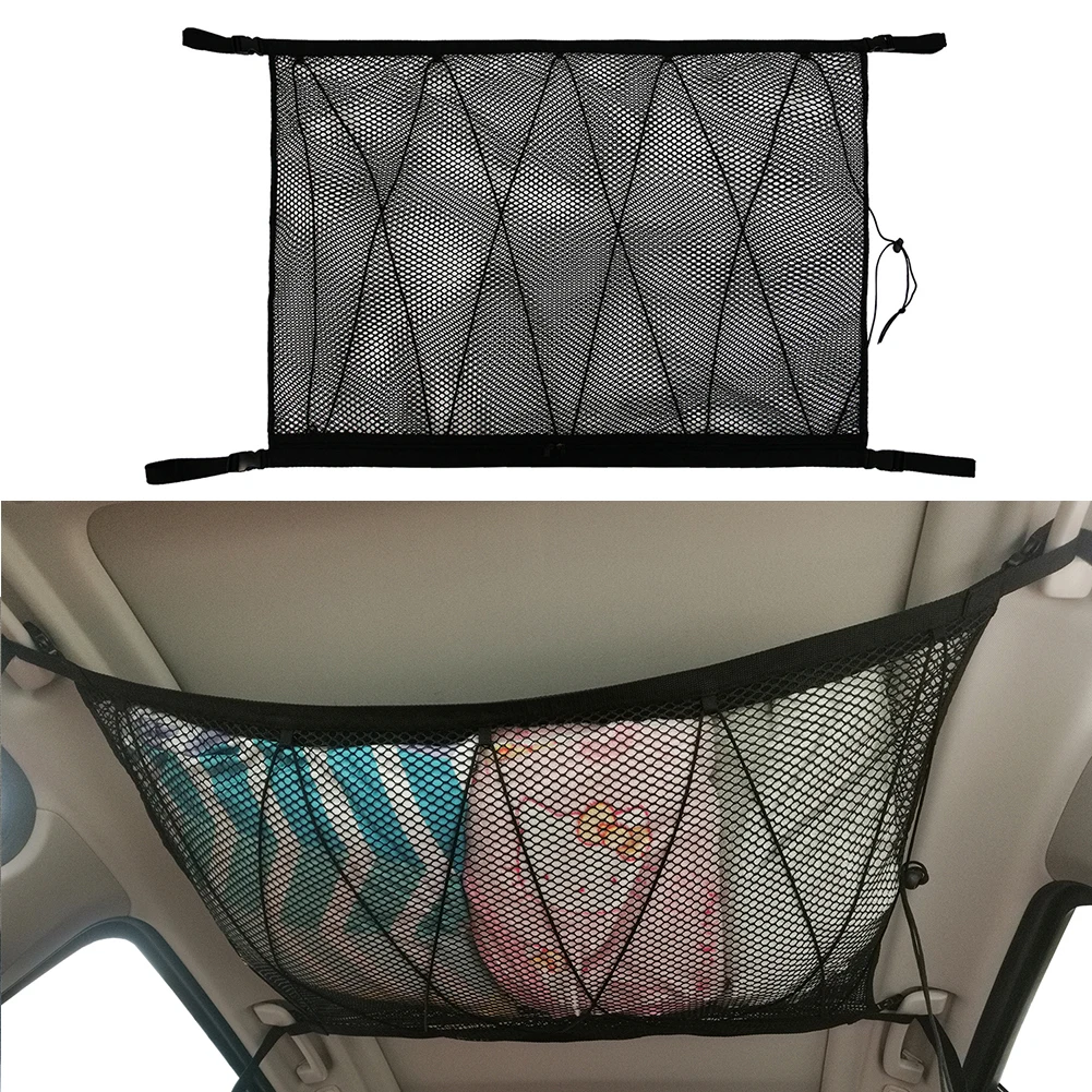 Pocket Mesh Storage Bag Double-headed zipper Car Roof Mesh Storage Bag Luggage Storage
Pocket Mesh Storage Bag Double-headed zipper Car Roof Mesh Storage Bag Luggage Storage