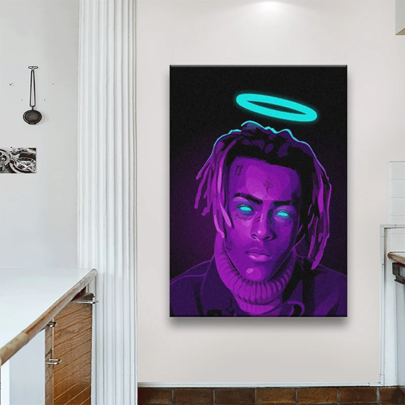 Pop art Xxxtentacion neon Poster Framed Wooden Frame Canvas Wall Art Decoration prints for living room Home decor painting
Pop art Xxxtentacion neon Poster Framed Wooden Frame Canvas Wall Art Decoration prints for living room Home decor painting